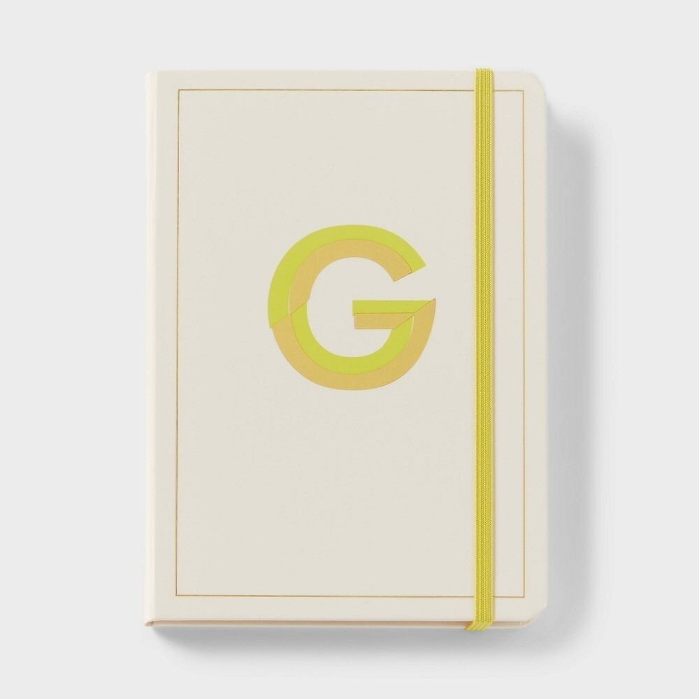 Opalhouse Monogram G Journal 5"x 7" College Ruled Cream 96 Sheets NEW
